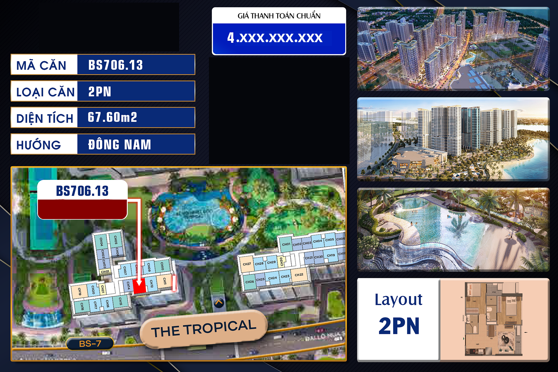 Căn hộ tòa BS-7 phân khu The Beverly Solari từ chủ đầu tư_BS706.13