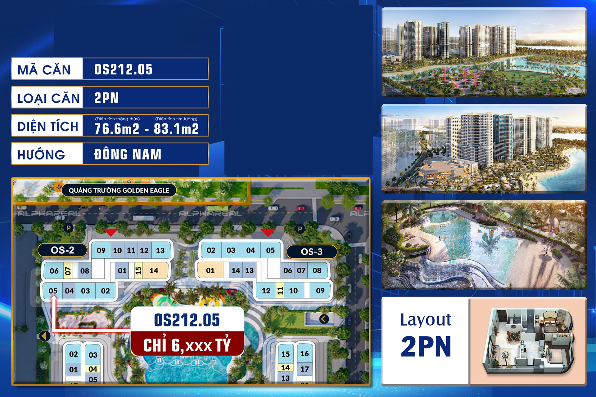 Căn hộ tòa OS-2 phân khu The Opus One từ chủ đầu tư_OS2.12.05